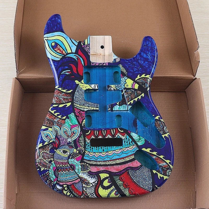 Custom Finish Guitar Poplar Wood Body Fit Strat ST