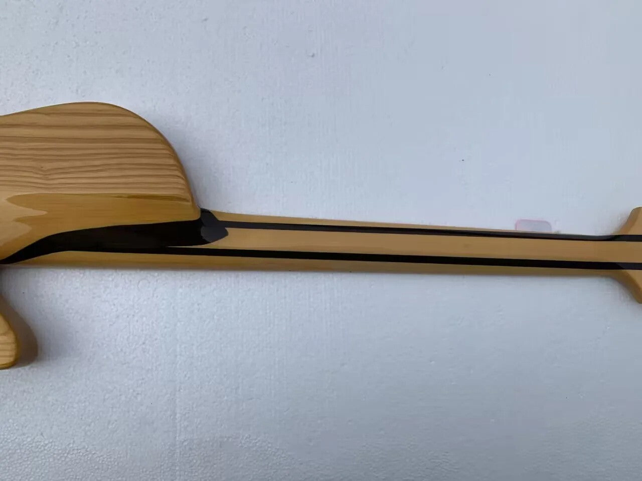 Left Handed 5 String Ash Wood Bass Body with Neck Through, Rosewood Fretboard