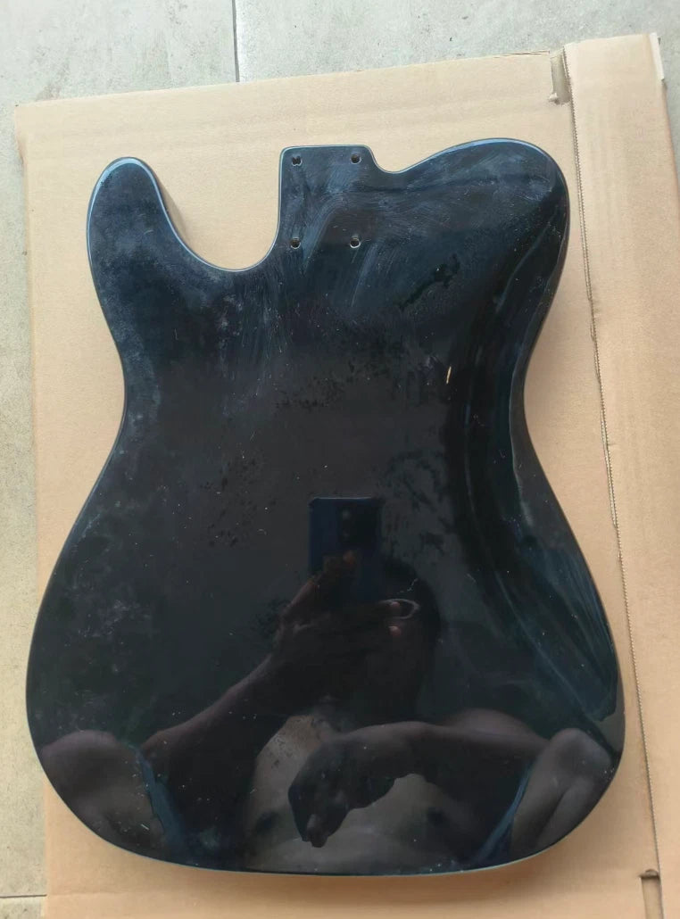 Black HH Guitar Solid Body DIY Project Fit Tele TL