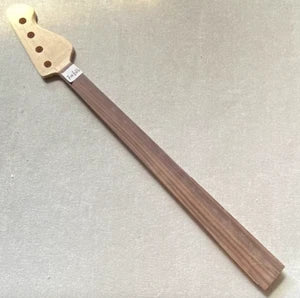 Fretless Maple Wood 4 String Bass Neck, Rosewood Fingerboard DIY Project