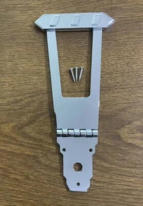 Chrome Arch Top Jazz Guitar Semi Hollow Body Tailpiece Trapeze