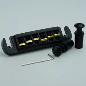 Black Guitar Tune O Matic Wraparound Tailpiece Bridge Fit Epiphone,Washburn,PRS