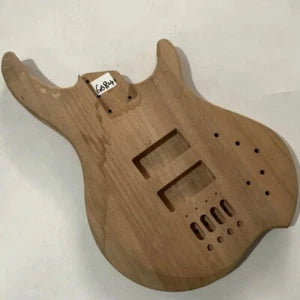 Mahogany Wood 4 String Electric Bass Guitar Body DIY Project