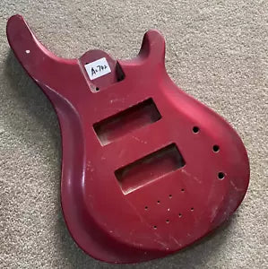 Red Solid Basswood 4 String Electric Bass Body