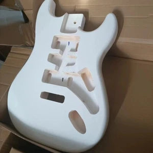 White Poplar Wood HSH Guitar Solid Body Fit Stratocaster Strat