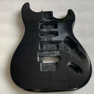 Metallic Black Poplar Wood HSH Guitar Body with Double Locking Bridge Fit Strat
