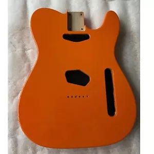 Alder Wood Orange Guitar Body, String Through Bridge Fit Telecaster Tele