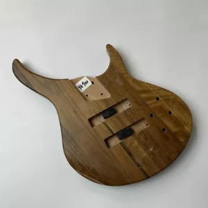 Mahogany Wood Electric Bass Body with Wenge Wood Top