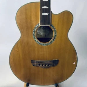 Dreambow 4 String Acoustic Electric Bass, Spruce Top Body, Rosewood Fingerboard