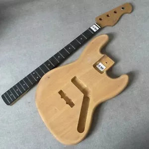 4 String Bass Guitar Body with Maple Neck, Rosewood Fretboard Fit Jazz Bass JB