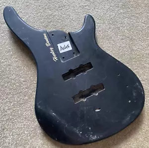 Black Harley Benton 4 String Bass Basswood Body DIY Project