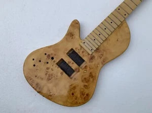 Left Handed 5 String Ash Wood Bass Body with Neck Through, Rosewood Fretboard