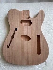 Unfinished Mahogany Wood Guitar Humbucker Body DIY Project Fit Telecaster Tele