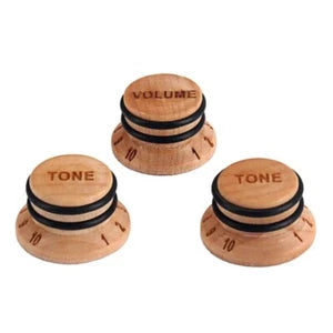 Maple Wood Guitar Tone And Volume Control Knobs Fit Fender Stratocaster ST