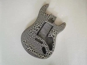Black White Finish Guitar Basswood Body Fit Stratocaster Strat