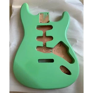 Alder Wood SSS Guitar Body DIY Project in Green Fit Stratocaster Strat