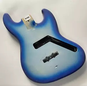 Silver Blue Burst Basswood 4 String Bass Body Fit Jazz Bass