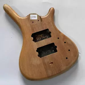 Solid Mahogany Wood 4 String Bass Body DIY Project