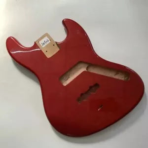 Red Okoume Wood 4 String Electric Bass Body Fit Jazz Bass