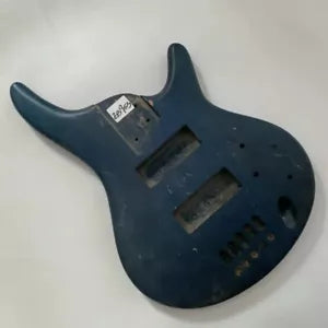 Blue 5 String Electric Bass Solid Basswood Body DIY Project