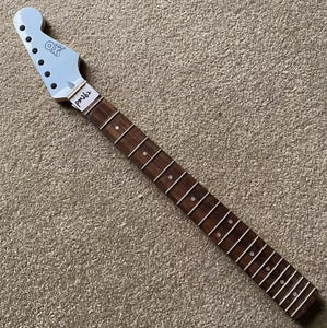 Blue XO Guitar Maple Wood Neck, 22 Frets Rosewood Fingerboard