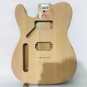 Left Handed Ash Wood Single Cut Guitar Body HH Fit Telecaster Tele