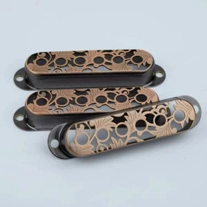 Red Bronze Hollowed Guitar Single Coil Pickup Covers Fit Stratocaster Strat