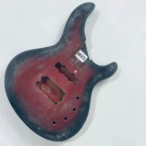 Red Burst DIY Project Basswood Electric Bass Guitar Body DIY Project