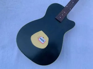 Washburn Black Resonator Dobro Guitar, Maple Neck, Rosewood Fingerboard