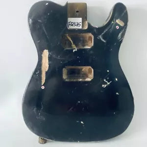 HH Glossy Black Solid Basswood Guitar body Fit Telecaster Tele