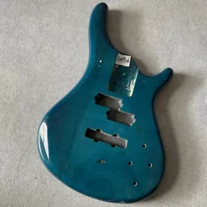 Light Blue Basswood 4 String Bass Guitar Body DIY Project