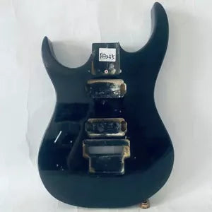 Glossy Black Left Handed HH Guitar Double Cutaway Body DIY Project