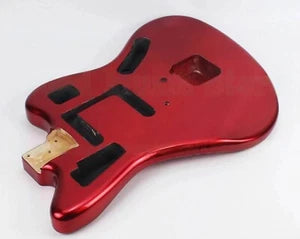Metallic Red Alder Wood Guitar Body Fit Jaguar Guitars