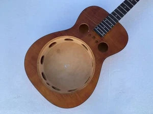 DIY Project Dobro Resonator Guitar Maple Top Body with Rosewood Fingerboard Neck