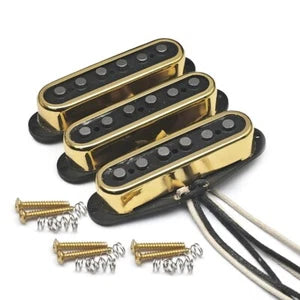 Gold Alnico 5 Guitar Single Coil Pickups Fit Stratocaster Strat
