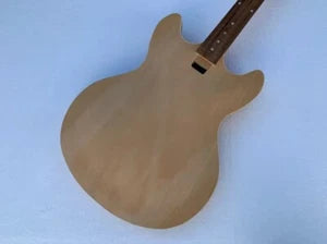 DIY Project Semi Hollow Jazz Guitar Body, Maple Neck, Rosewood Fingerboard