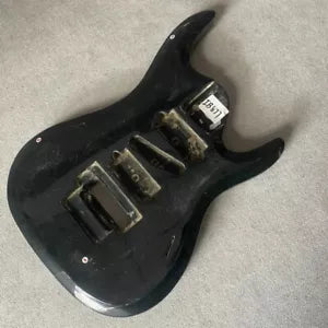 Basswood Black 7 String Electric Guitar HSH Body DIY Project