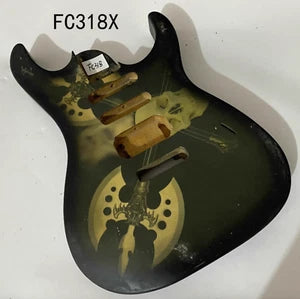 HSS Basswood Guitar DIY Project Body in Black