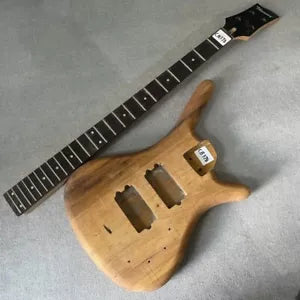 Maple Wood 4 String Electric Bass Neck, Mahogany Body DIY Project