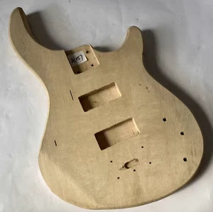 Basswood 4 String Electric Bass Guitar Body DIY Project