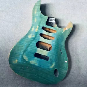 HSS Tiger Maple Top Guitar Okoume Wood Body DIY Project
