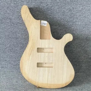 Unfinished 4 String Electric Bass Ash Wood Body DIY Project