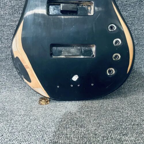 Black Basswood 5/6 String Electric Bass Body DIY Project
