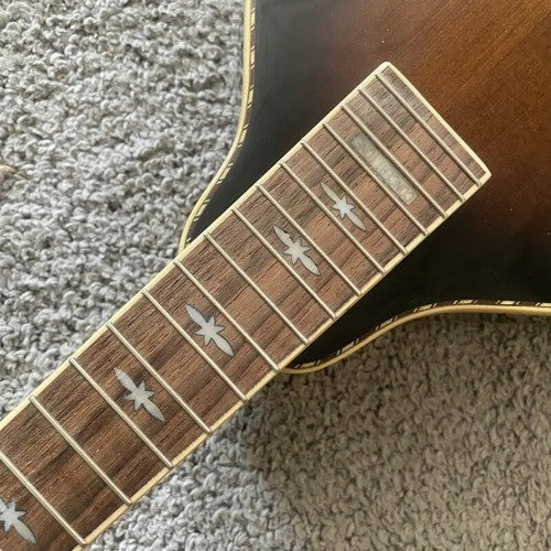 Tobacco Burst 8 String Mandolin Guitar, Rosewood Fingerboard Neck