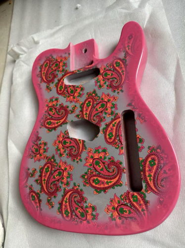 Pink Amoeba Guitar Mahogany Wood Body For Telecaster Tele