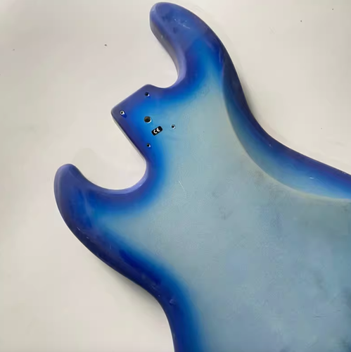 Silver Blue Burst Basswood 4 String Bass Body Fit Jazz Bass