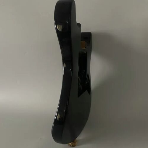 Basswood Black Electric Guitar Body, String Through Bridge Fit Stratocaster ST