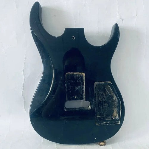 Glossy Black Left Handed HH Guitar Double Cutaway Body DIY Project