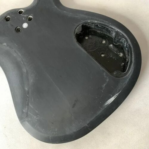 Black Left Handed Basswood Bass Guitar Body DIY Project