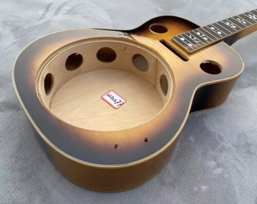 Custom DIY Project Dobro Resonator Guitar, Maple Neck, Rosewood Fingerboard